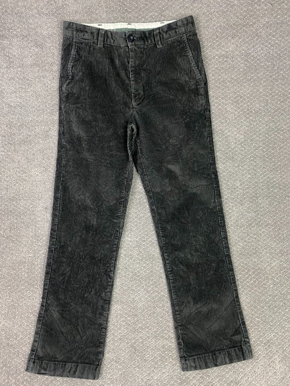 LL Bean Stretch Country Corduroy Pants Mens 30x30 Fit 30x29 Classic Fit Gray